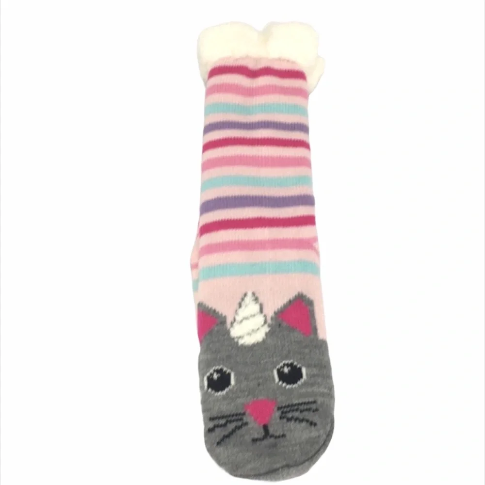 Jacques Moret Kitty Unicorn Rainbow Slipper Socks